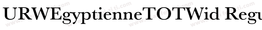 URWEgyptienneTOTWid Regular字体转换